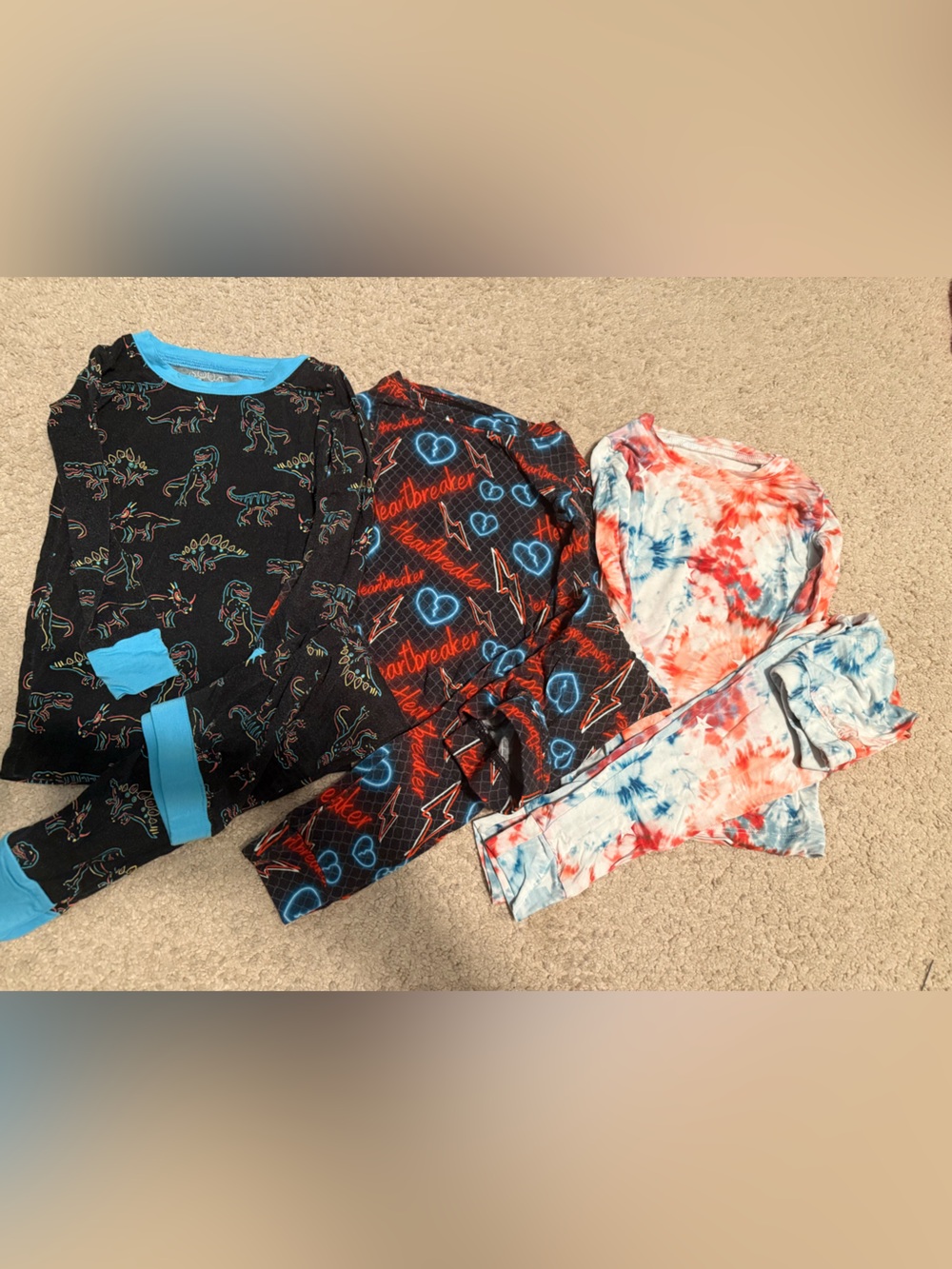 3 dream big little co 2 piece bamboo pajama sets 18-24 months